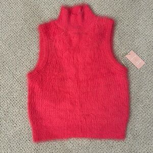 Hot Pink Sleeveless Mock Turtleneck NWT Jessica Simpson Sz M